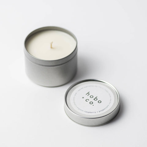 Hobo + Co Travel tin candle Raspberry and Peppercorn