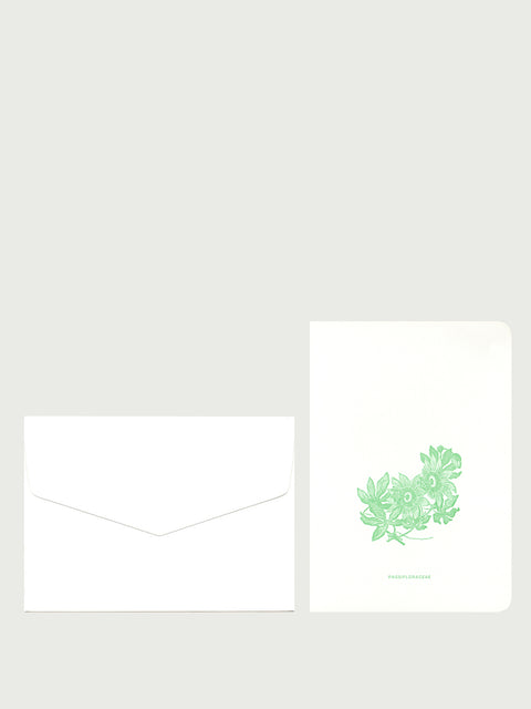 Le Typographe Passiflora folded cart + envelope