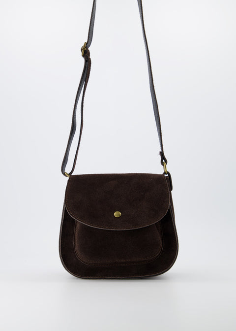 AIRE goods Brown suede Crossbody bag