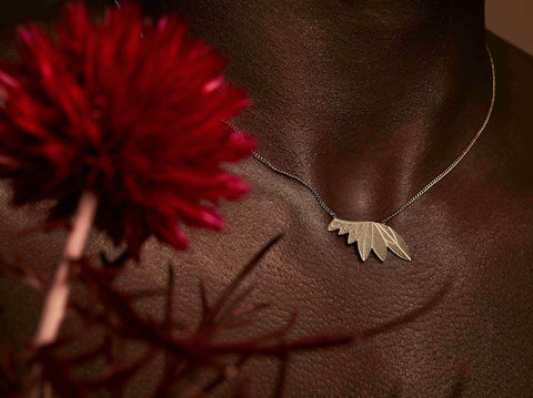 Nadja Carlotti Feather necklace