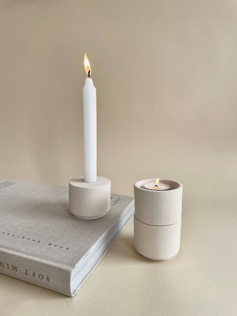O cactuu Modular ceramic candle holder