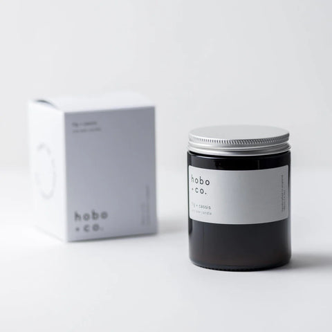Hobo + Co Fig & Cassis jar candle
